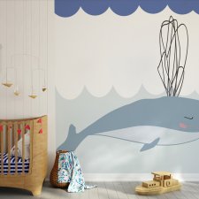 Tapeta dla dzieci MURAL WHALE