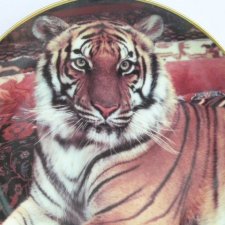 Franklin Mint  -imperial tiger by RON KIMBALL -   Kolekcjonerski talerz porcelanowy  z Certyfikatem :)
