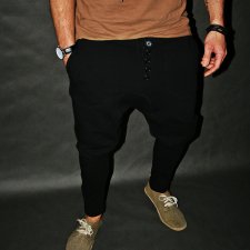 LONG PANTS 5 BUTTONS UNISEX spodnie dresowe długie - czarne