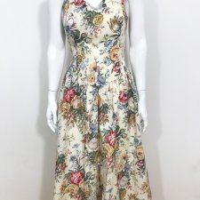 komplet vintage sukienka + narzutka