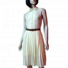 H&M delikatna plisowana limonka 36 cudna