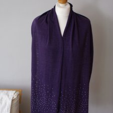 Szal z kryształkami