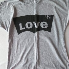 STYLOWY T-SHIRT PRINT BLUZKA LOVE