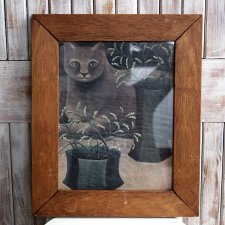 Portret kota z wazonami