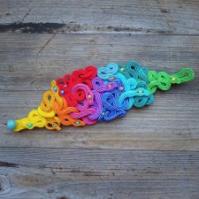 Rainbow snakes- bransoleta soutache