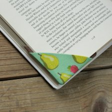 2 zakładki narożne do książek  - Owoce / Na zamówienie