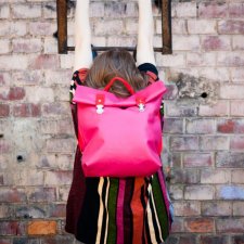 Plecak- torba oldschool pink
