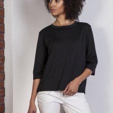 LUŹNA BLUZKA – FRAK, BLU140 czarny