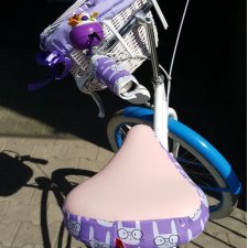 pokrowiec  siodełka KrÓlIkI fioletowe rączki GRATIS