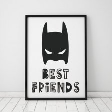 PLAKAT, OBRAZEK BEST FRIENDS BATMAN A4