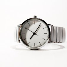 Biały zegarek minimal