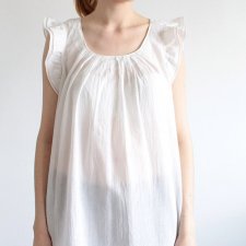 Biała bluzka vintage bawełna