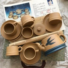 Skarb jakich mało! ❤ Authentic Chinese Yixing Zisha - Purple Clay - Teapot Set ❤ Celebracja picia herbaty