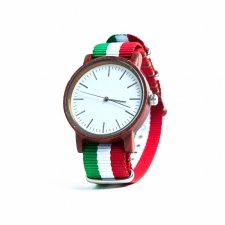 Drewniany zegarek ITALIAN STYLE  z wymiennym paskiem