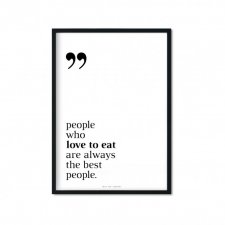 "love to eat" Plakat