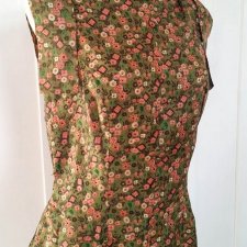 Perełka vintage! sukienka - kwiatowy unikat