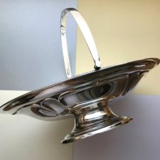 Biscuit Basket - 1910r. ❀ڿڰۣ❀ Mark Willis & Sons Sheffield Silver Plated  #1