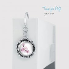 Zakładka do książki - Różowa lilia - metalowa