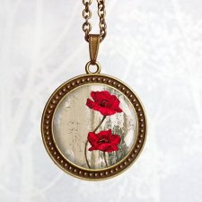 maki - naszyjnik duży medalion na łańcuszku