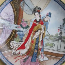 Magia orientu  1986 Jingdezhen Porcelain - limitowana edycja - Beauties of the  Red  MANSION by Zhao  Huimin  - certyfikat autentyczności