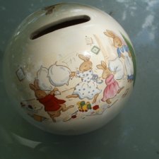 Royal  Doulton Bunnykins   skarbonka porcelanowa wzór 1936 royal doulton kolekcjonerska użytkowa  dekoracyjna