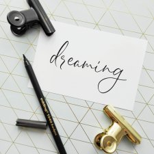 "dreaming" Flatlay karta do zdjęć | Mini Plakat 10x15 cm