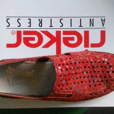 Buty Rieker wsuwane skóra 37 wkładka 24 cm