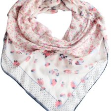 subtelna chusta vintage kwiaty