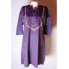 FIOLETOWA TUNIKA SUKIENKA VINTAGE