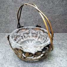 Cukiernica de luxe_kryształ i metal