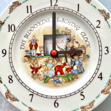 Rzadkość ❤ ROYAL DOULTON 1936R. - BUNNYKINS -  Zegar ❤ SYGNOWANY