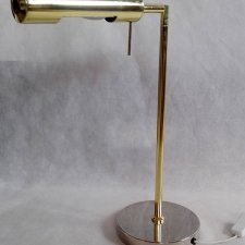 LAMPA STOŁOWA-MOSIĄDZOWANA-LATA 70-TE