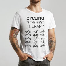 Koszulka T-SHIRT. Cycling is the best therapy