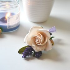 Spinka do włosów "Rose and lavender"