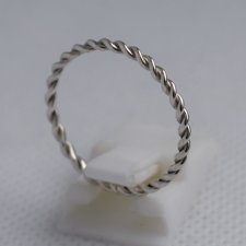 Obrączka pierścionek srebrny składane wzory , warkocz, skręcana , twisted band, stacking ring, łączone wzory, srebro 925 srebrna obrączka.