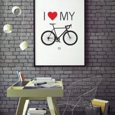 plakat. I love my bike (format B2)