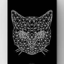 Kot outline BLACK A3