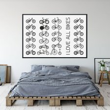 plakat. I love all bikes  (format A1)