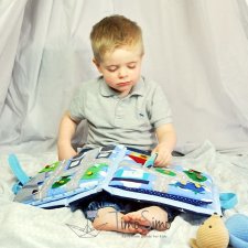 Książeczka sensoryczna Quiet book dla chłopca 3+ TimoSimo