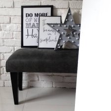 Ławka siedzisko tapicerowana skandynawskie pufa miękka wygląd skóry mebel ławeczka NA WYMIAR