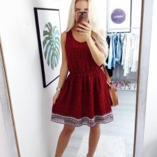 H&M Bordowa Boho
