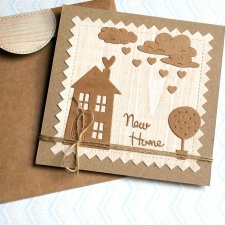 na PARAPETÓWKĘ :: kartka handmade :: na nowy dom