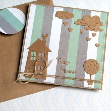 na PARAPETÓWKĘ :: kartka handmade :: na nowy dom