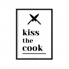 "Kiss The Cook" Plakat A4