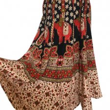 Indyjska spódnica boho hippie w słonie