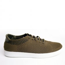 Knit sock sneakers khaki. Buty sportowe, dzianinowa cholewka, komfort i oryginalność R 38 Ho28