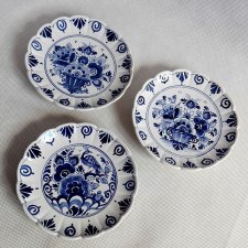 3 TALERZYKI DELFT