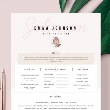 Szablon CV | Wzór CV | Projekt CV |  Curriculum Vitae | "Champs-Élysées"