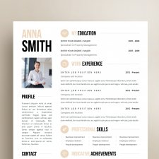 SZABLON CV | WZÓR CV | PROJEKT CV | CURRICULUM VITAE | "Brooklyn"