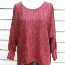 SWETER  BLUZKA BORDO